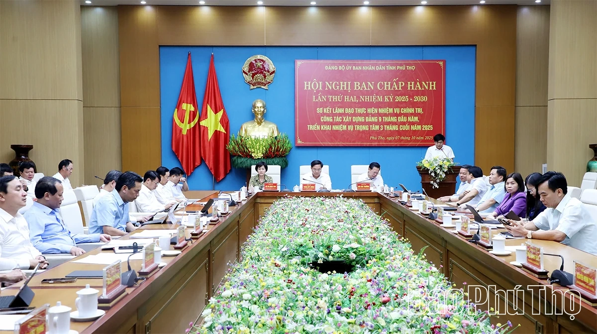 Hội nghị Ban Chấp hành Đảng bộ UBND tỉnh lần thứ Hai, nhiệm kỳ 2025-2030