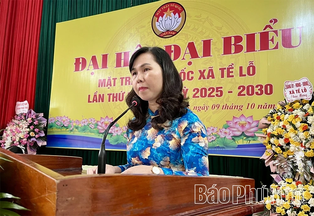 Đại hội đại biểu Mặt trận Tổ quốc xã Tề Lỗ lần thứ I, nhiệm kỳ 2025 - 2030