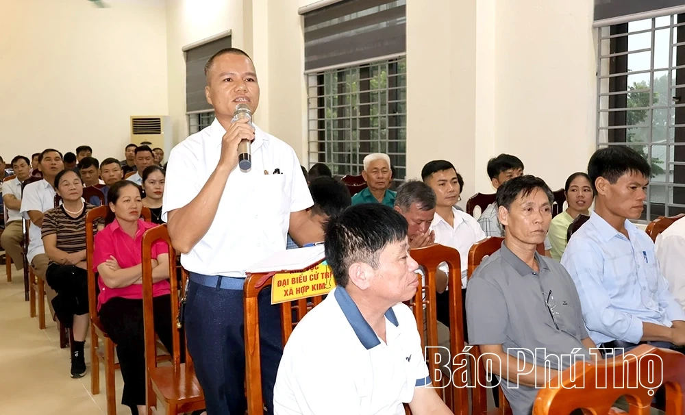 Nhiều ý kiến, kiến nghị của cử tri 5 xã khu vực Hoà Bình liên quan đến lĩnh vực đất đai