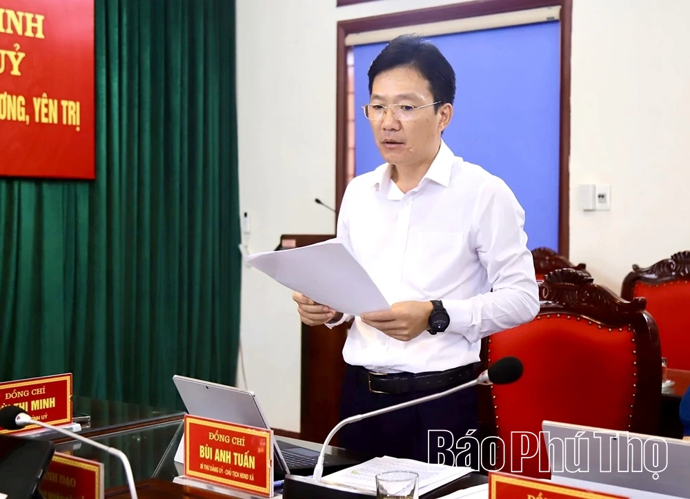 Phó Bí thư Tỉnh uỷ Bùi Thị Minh thăm và làm việc với các xã Yên Thuỷ, Lạc Lương, Yên Trị