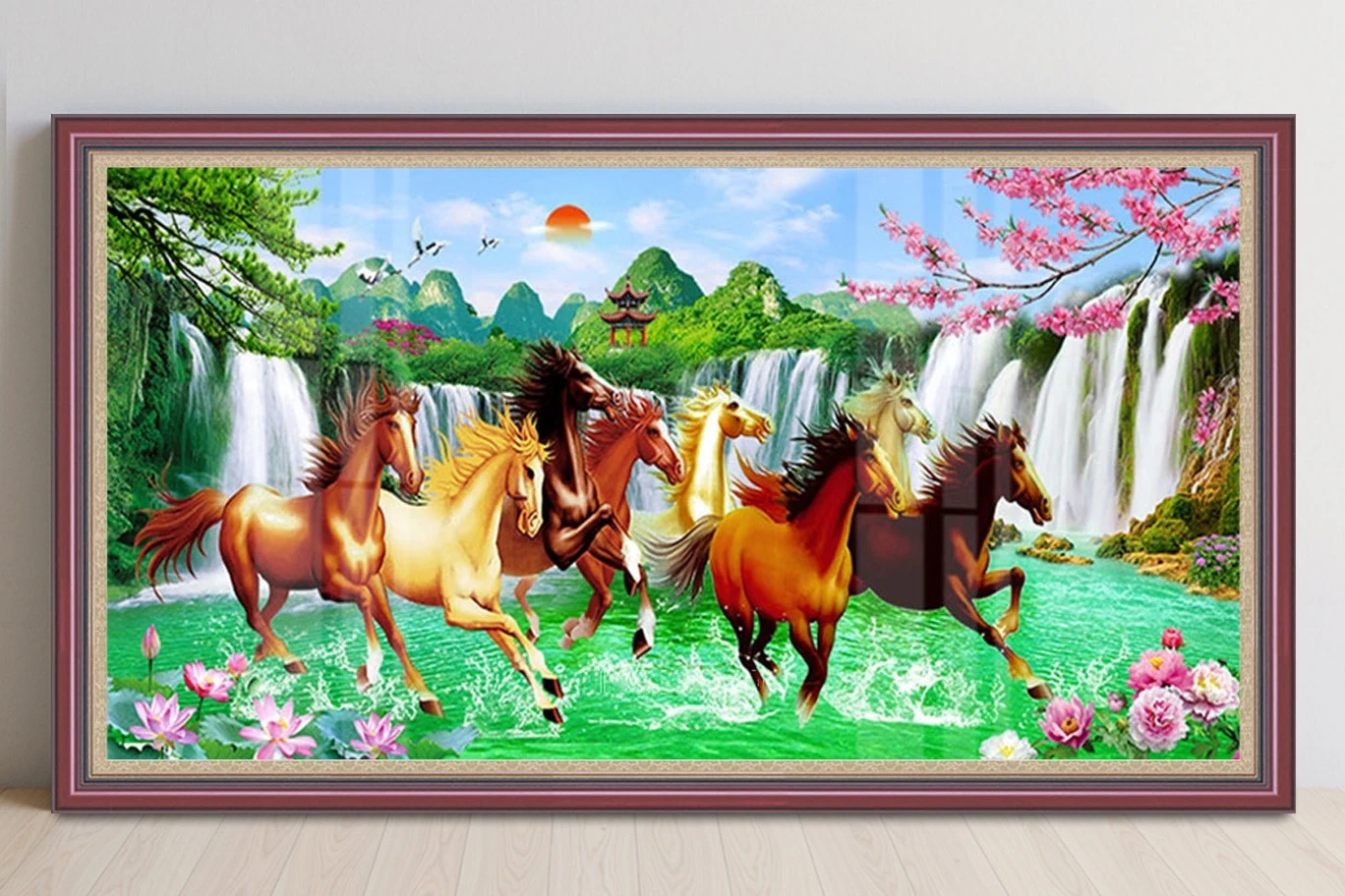 Top 5 Mẫu Tranh Bát Mã đẹp được yêu thích nhất