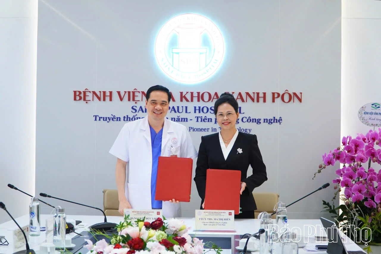 Hợp tác chuyên môn toàn diện giữa Bệnh viện Vĩnh Phúc VPI - CTCP Bệnh viện quốc tế Vĩnh Phúc và Bệnh viện Đa khoa Xanh Pôn