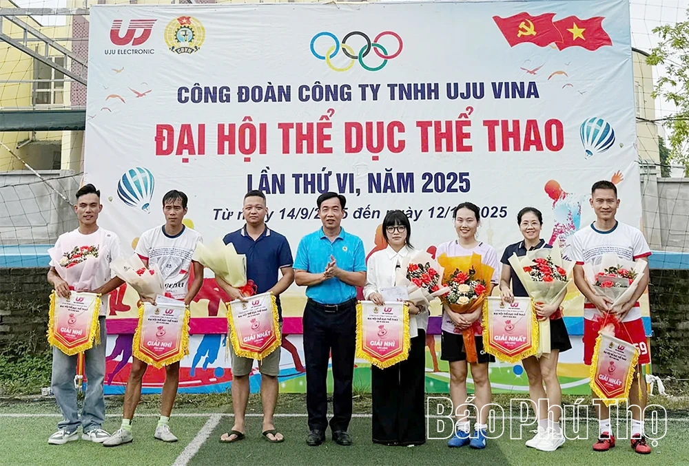 Công đoàn Công ty TNHH Uju Vina tổ chức Đại hội thể dục thể thao lần VI