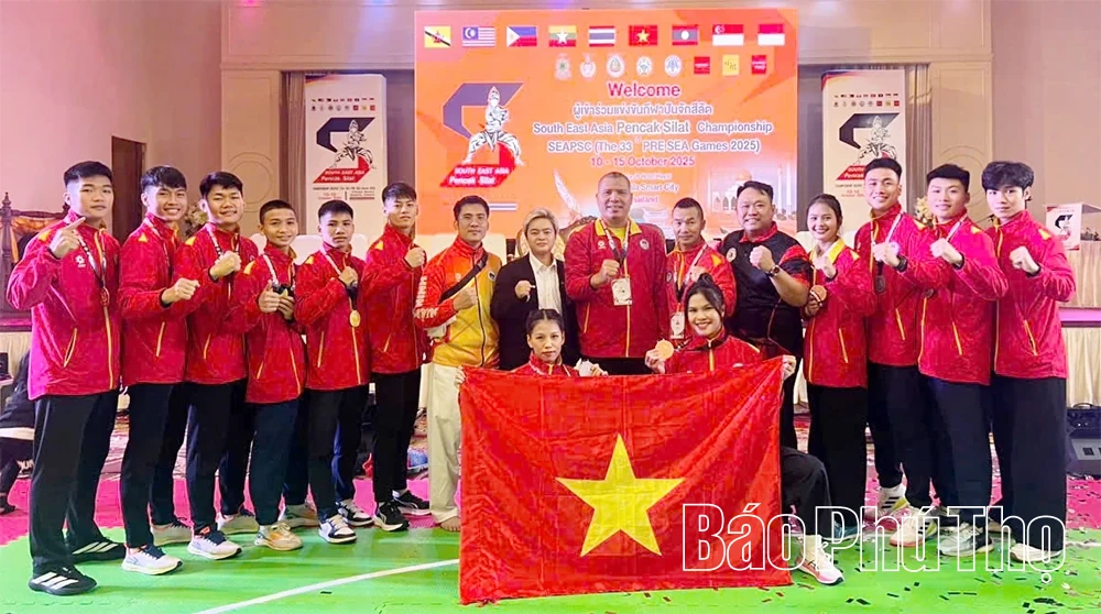 Đôi VĐV Phú Thọ giành “cú đúp Vàng” tại Giải Vô địch Pencak Silat Đông Nam Á 2025