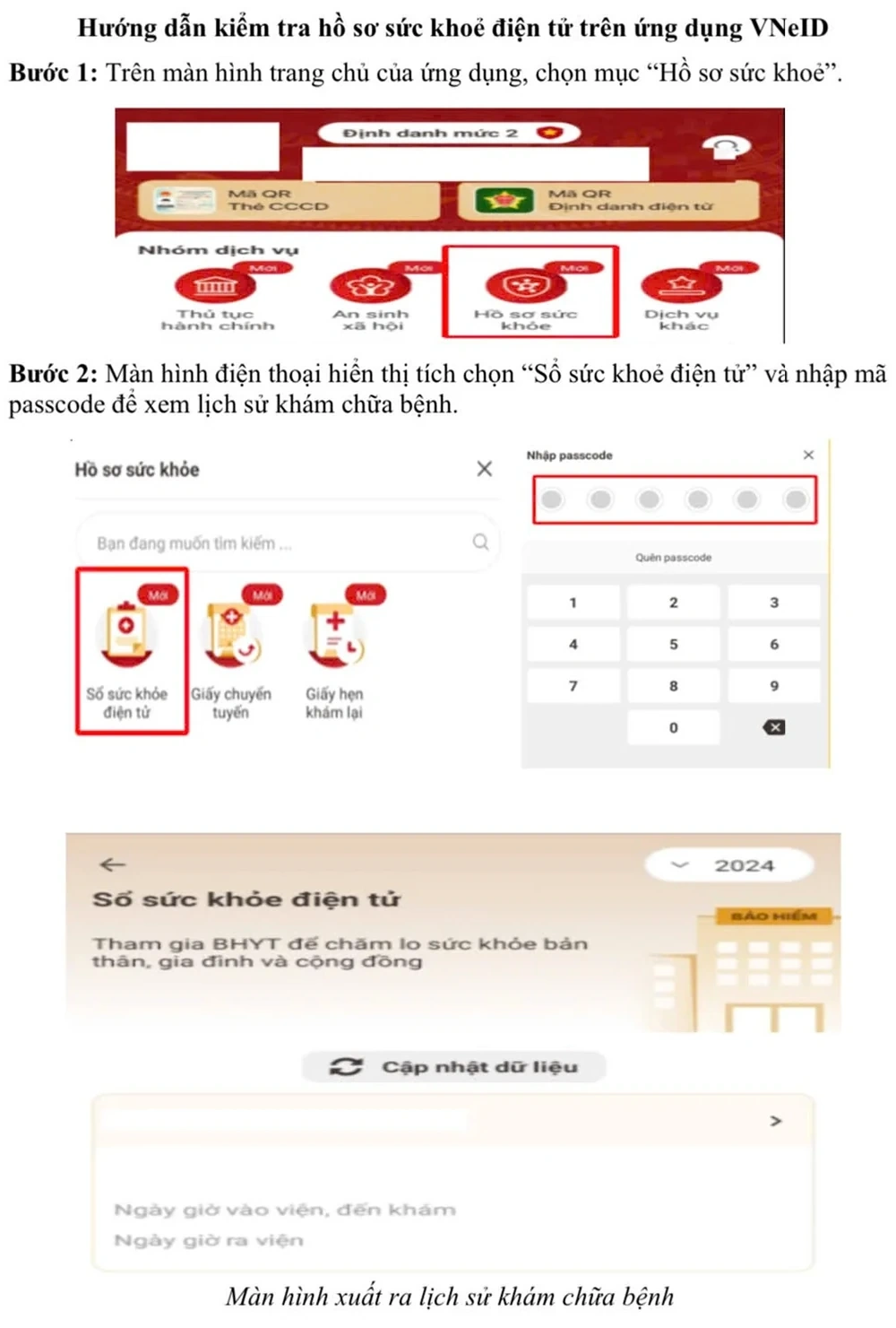 Đẩy mạnh triển khai tích hợp Sổ sức khỏe điện tử trên ứng dụng VNeID