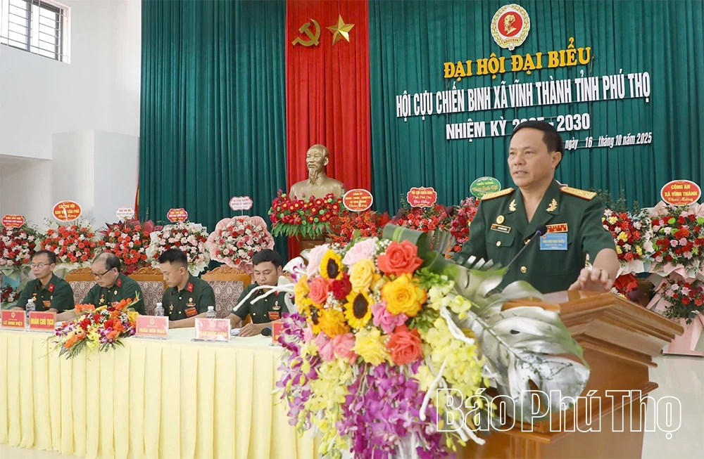 Đại hội đại biểu Hội Cựu chiến binh xã Vĩnh Thành nhiệm kỳ 2025-2030