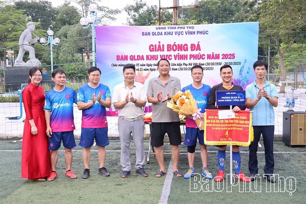 Sôi nổi Giải bóng đá Ban Quản lý dự án khu vực Vĩnh Phúc năm 2025
