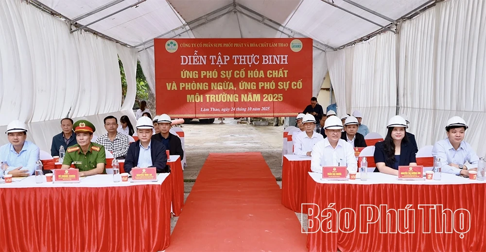 Diễn tập ứng phó sự cố hóa chất và phòng ngừa, ứng phó sự cố môi trường