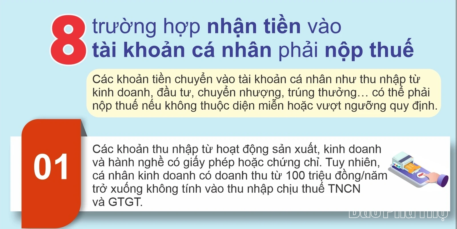 8 trường hợp nhận tiền vào tài khoản cá nhân phải nộp thuế