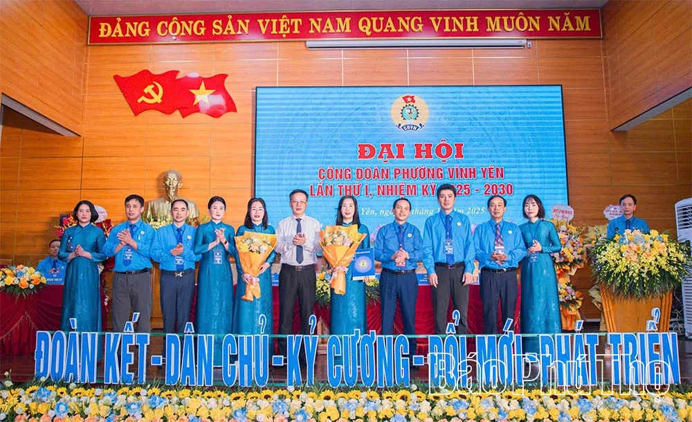 Đại hội Công đoàn phường Vĩnh Yên lần thứ I