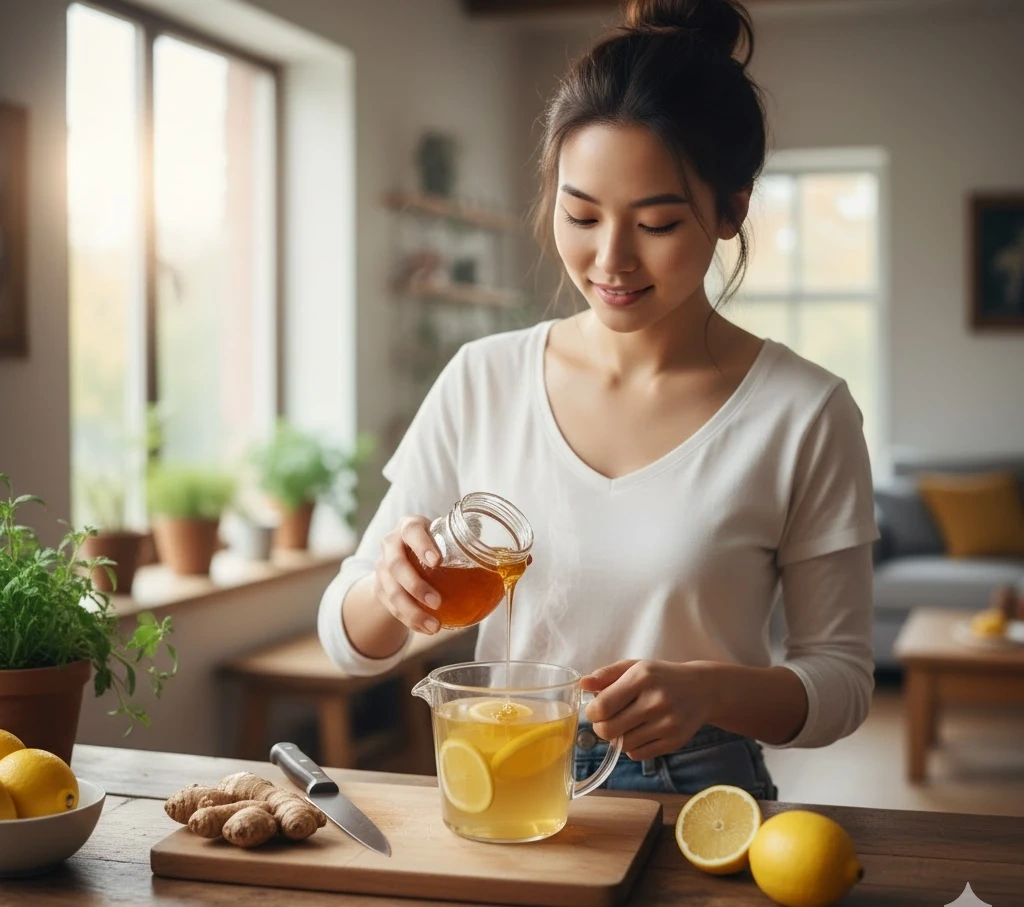 Uống mật ong chanh gừng vào buổi sáng hay buổi tối có lợi hơn?