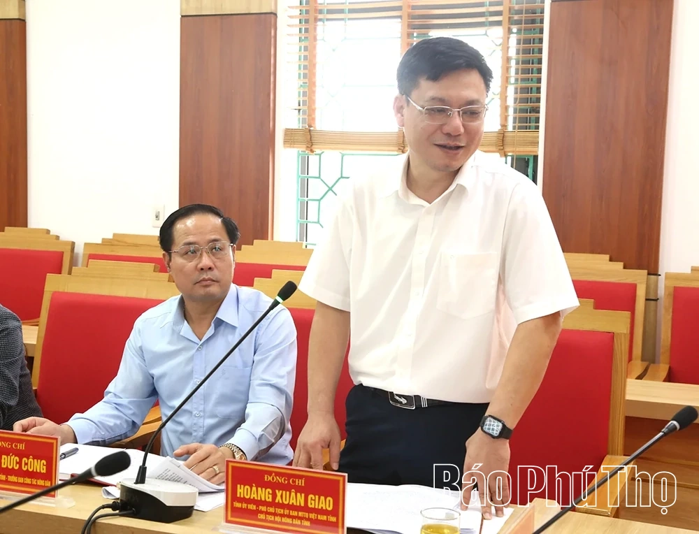 Trung ương Hội Nông dân làm việc với Hội Nông dân tỉnh