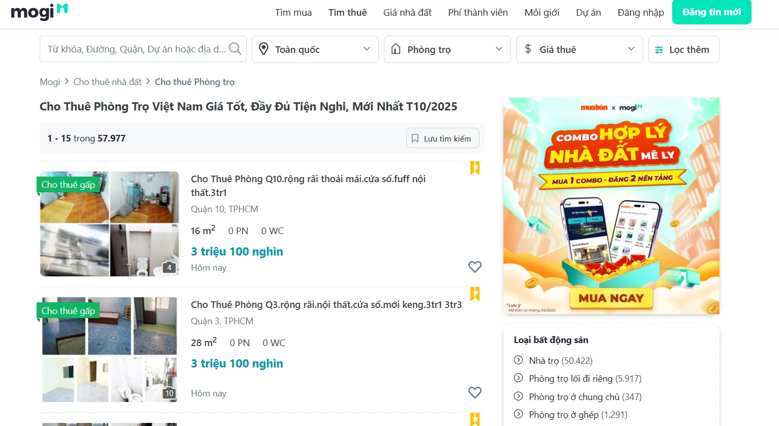 Thị trường cho thuê nhà ở đô thị: Căn hộ và phòng trọ vẫn là lựa chọn hàng đầu