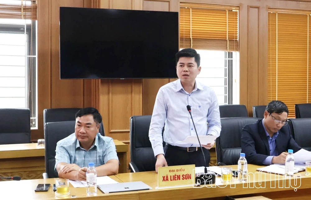 Phó Bí thư Tỉnh ủy Bùi Thị Minh làm việc với các xã Lương Sơn, Cao Dương, Liên Sơn