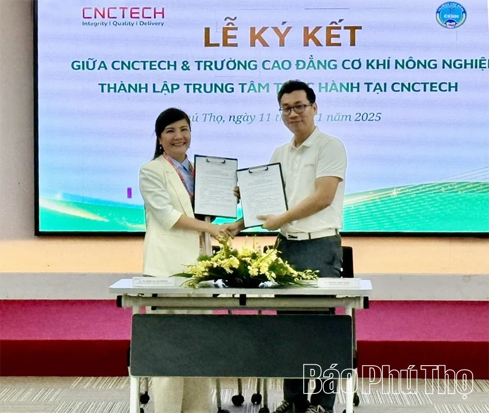 CNCTech và Trường Cao đẳng Cơ khí Nông nghiệp hợp tác đào tạo nguồn nhân lực công nghệ cao