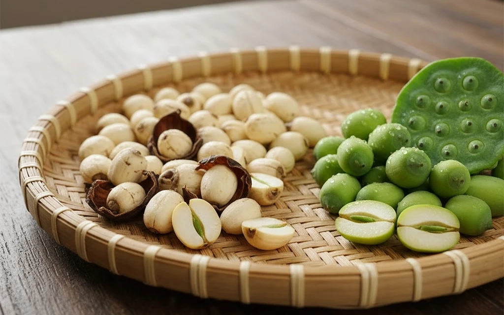 Cách nấu cháo gạo lứt, hạt sen và gừng làm ấm cơ thể, tốt cho người cao tuổi