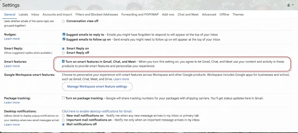 Cách ngăn Google thu thập dữ liệu Gmail để đào tạo AI