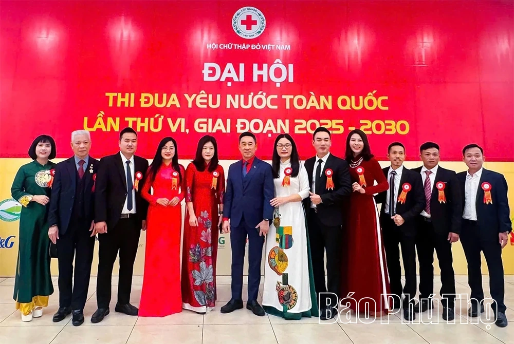 Phú Thọ có 11 điển hình tiên tiến được khen thưởng tại Đại hội Thi đua yêu nước toàn quốc Hội Chữ thập đỏ Việt Nam