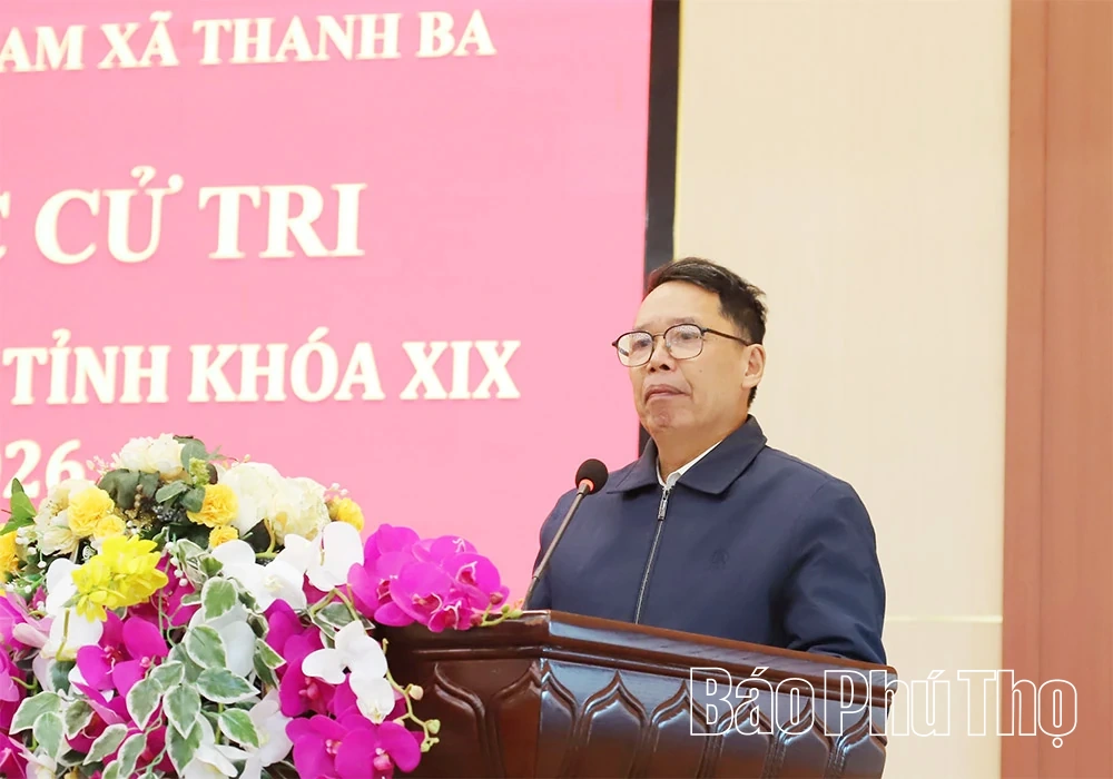Đại biểu HĐND tỉnh tiếp xúc cử tri tại xã Thanh Ba