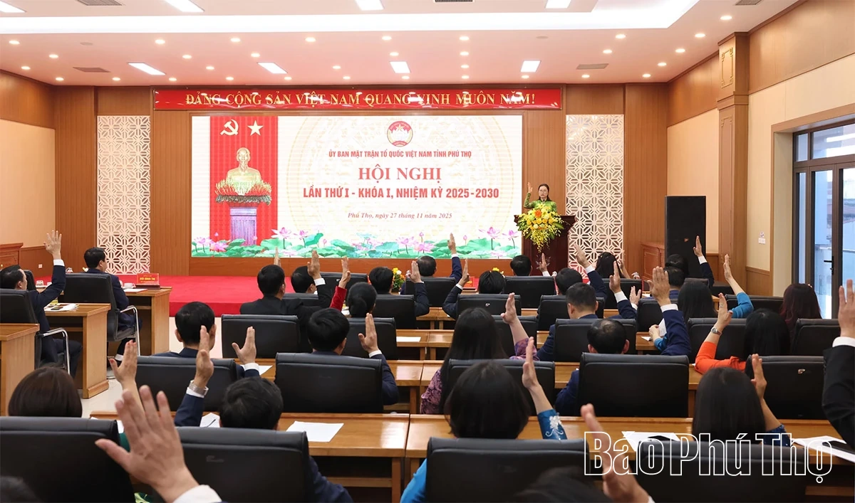 Đại hội đại biểu MTTQ tỉnh Phú Thọ: Hoàn thành phiên làm việc thứ Nhất với tinh thần đoàn kết - trách nhiệm