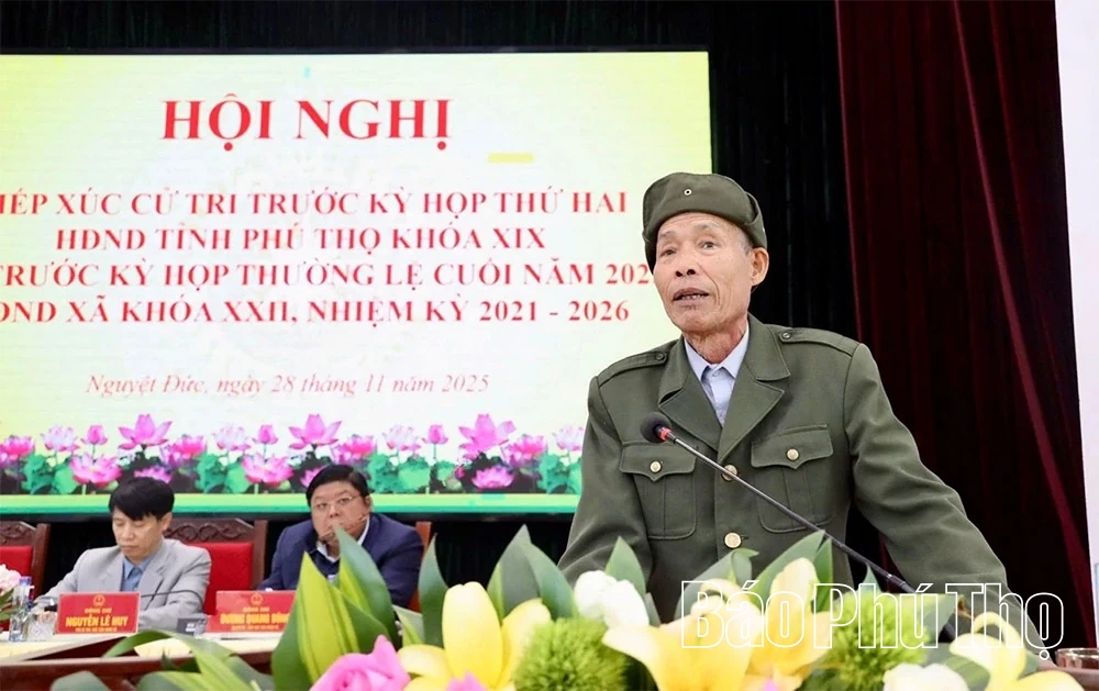 Tổ đại biểu HĐND tỉnh cụm Yên Lạc tiếp xúc cử tri trước Kỳ họp thứ Hai, HĐND tỉnh khóa XIX