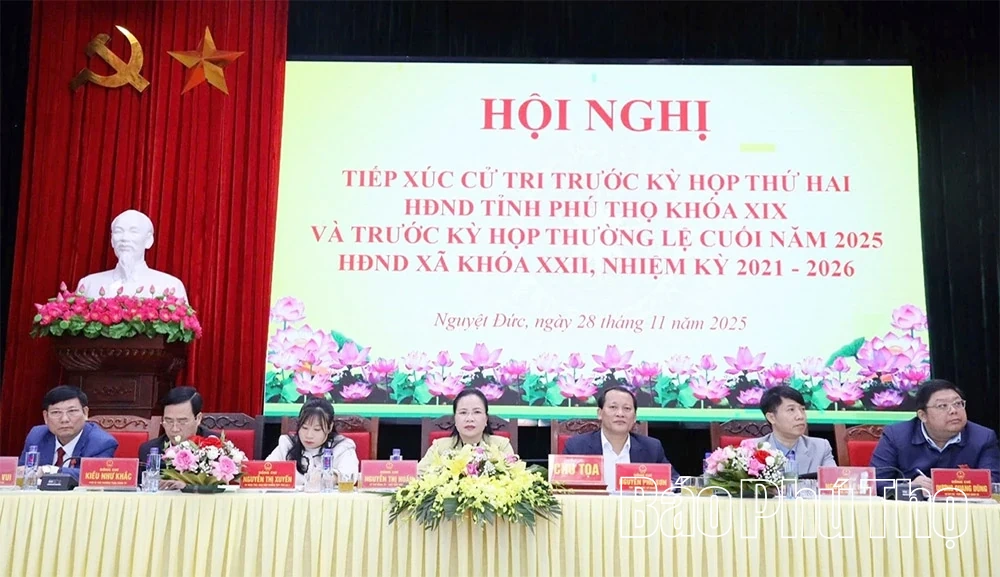 Tổ đại biểu HĐND tỉnh cụm Yên Lạc tiếp xúc cử tri trước Kỳ họp thứ Hai, HĐND tỉnh khóa XIX