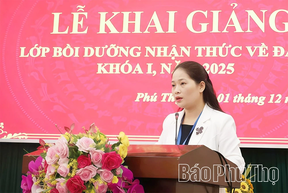 Khai giảng lớp bồi dưỡng nhận thức về Đảng khoá I, năm 2025