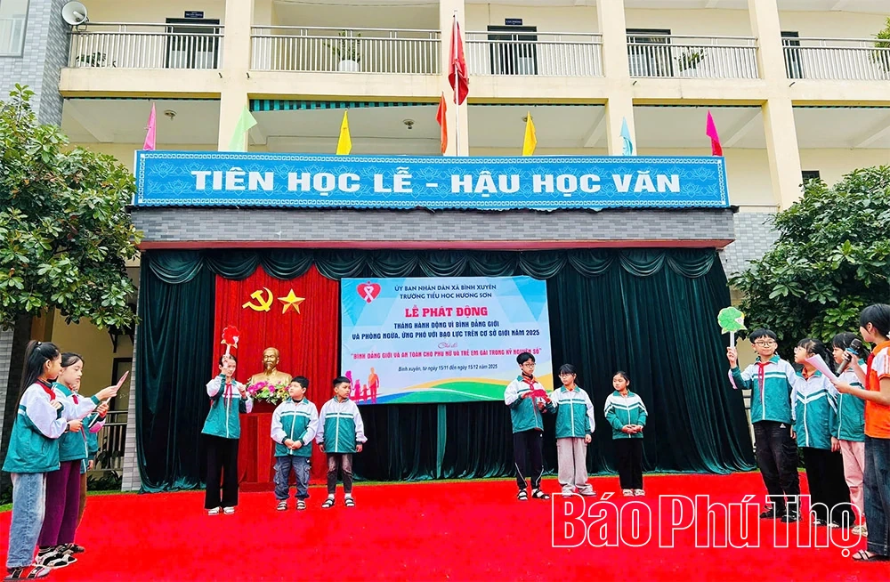 Trường Tiểu học Hương Sơn hưởng ứng tháng hành động vì bình đẳng giới năm 2025