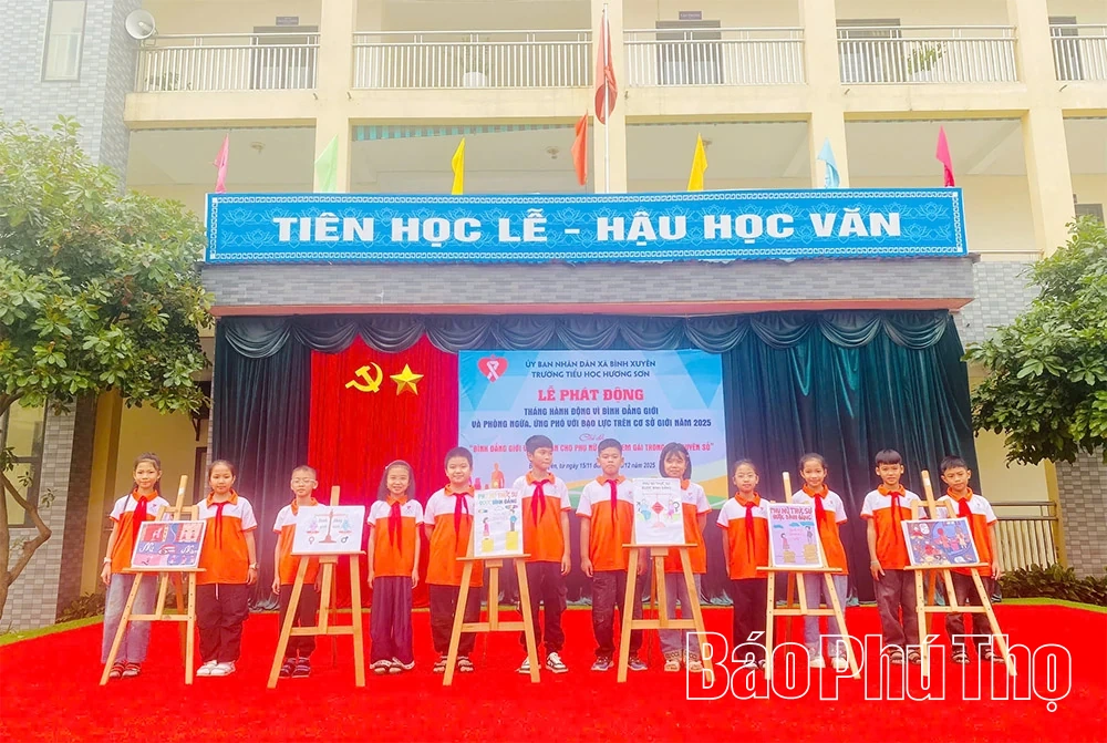 Trường Tiểu học Hương Sơn hưởng ứng tháng hành động vì bình đẳng giới năm 2025