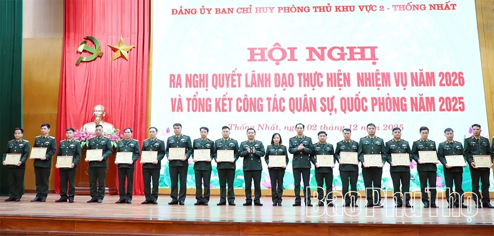 Ban Chỉ huy phòng thủ khu vực 2 - Thống Nhất: Ra Nghị quyết lãnh đạo thực hiện nhiệm vụ năm 2026 và tổng kết công tác Quân sự, Quốc phòng năm 2025
