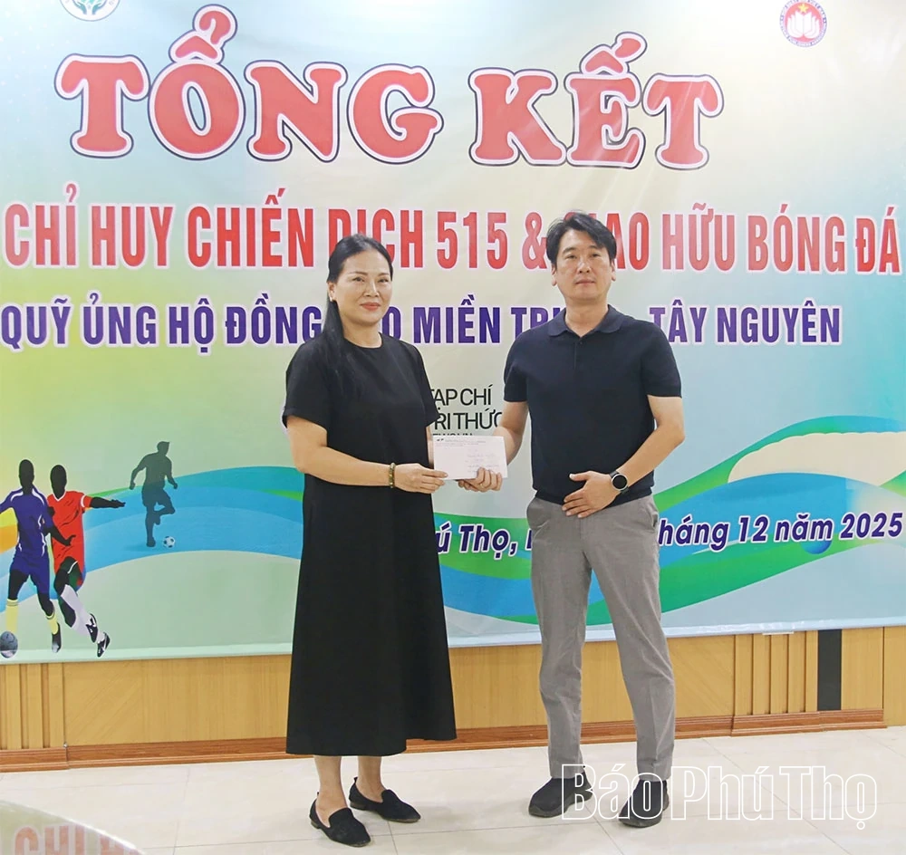 Tổng kết Trụ sở chỉ huy Chiến dịch 515 và gây quỹ ủng hộ đồng bào miền Trung - Tây Nguyên