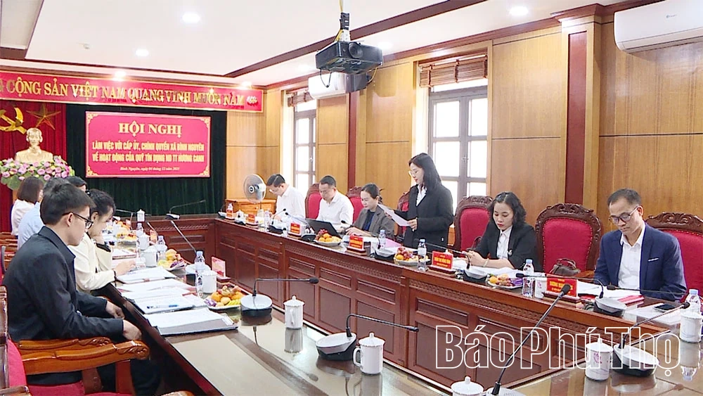 Ngân hàng nhà nước khu vực 4 làm việc với xã Bình Nguyên về hoạt động hệ thống Quỹ tín dụng nhân dân