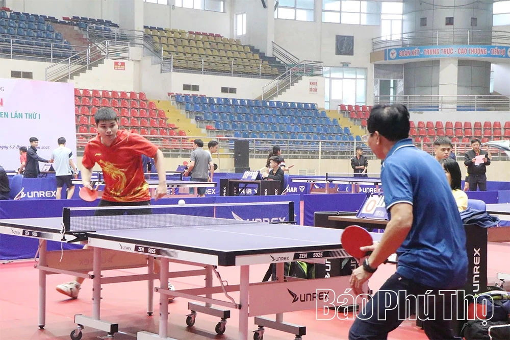 Giải bóng bàn đồng đội Phú Thọ mở rộng lần thứ I năm 2025