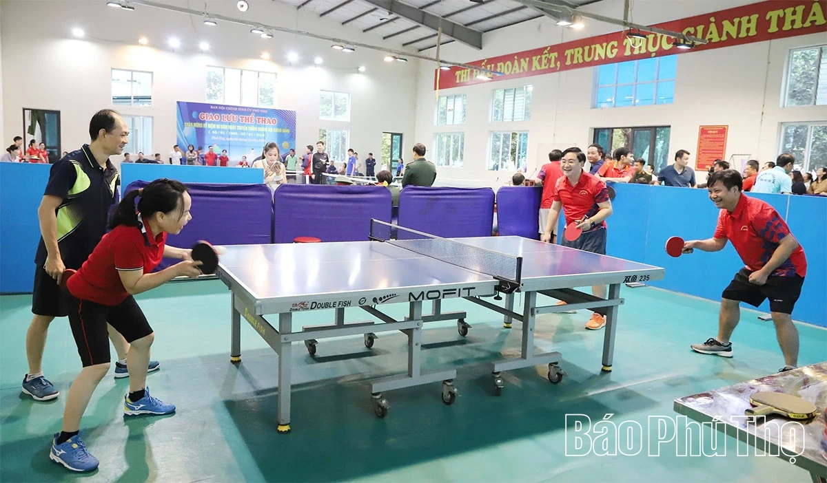 Giao lưu thể thao chào mừng kỷ niệm 60 năm Ngày truyền thống ngành Nội chính Đảng