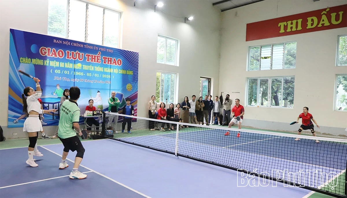 Giao lưu thể thao chào mừng kỷ niệm 60 năm Ngày truyền thống ngành Nội chính Đảng
