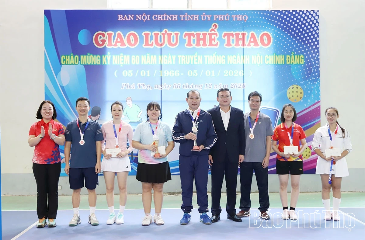 Giao lưu thể thao chào mừng kỷ niệm 60 năm Ngày truyền thống ngành Nội chính Đảng