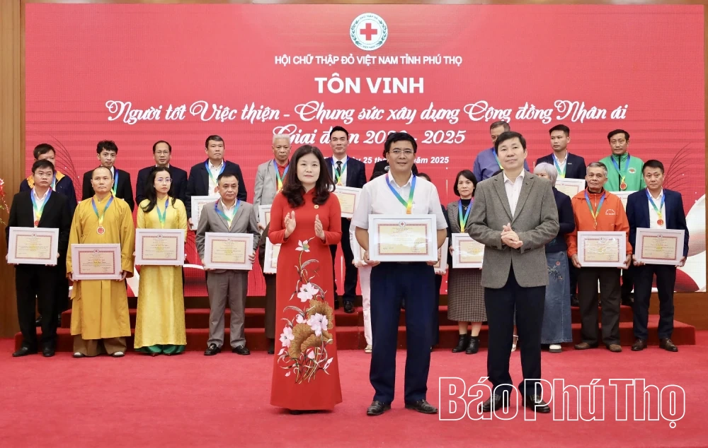 Hội Chữ thập đỏ tỉnh triển khai nhiệm vụ năm 2026 và tôn vinh “Người tốt, việc thiện”