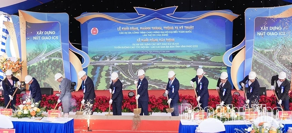 Groundbreaking Ceremony for IC2 and IC5 Interchanges on the Noi Bai – Lao Cai Expressway