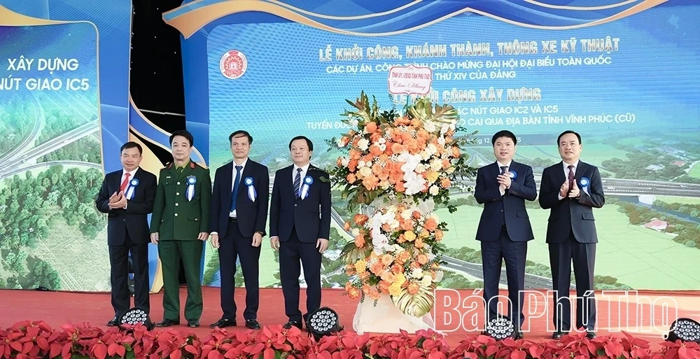 Groundbreaking Ceremony for IC2 and IC5 Interchanges on the Noi Bai – Lao Cai Expressway