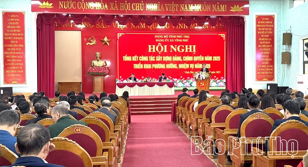 Đảng uỷ xã Vĩnh Phú tổng kết công tác xây dựng Đảng, chính quyền năm 2025