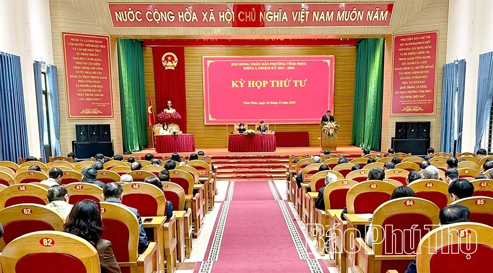 HĐND phường Vĩnh Phúc thông qua 8 nghị quyết quan trọng tại kỳ họp thứ Tư