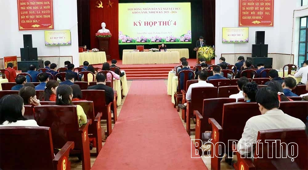 Kỳ họp thứ 4, HĐND xã Nguyệt Đức khóa XXII, nhiệm kỳ 2021 - 2026