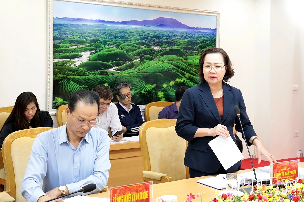 Ban Kinh tế - Ngân sách HĐND tỉnh thẩm tra các Dự thảo Nghị quyết thuộc lĩnh vực Nông nghiệp và Môi trường