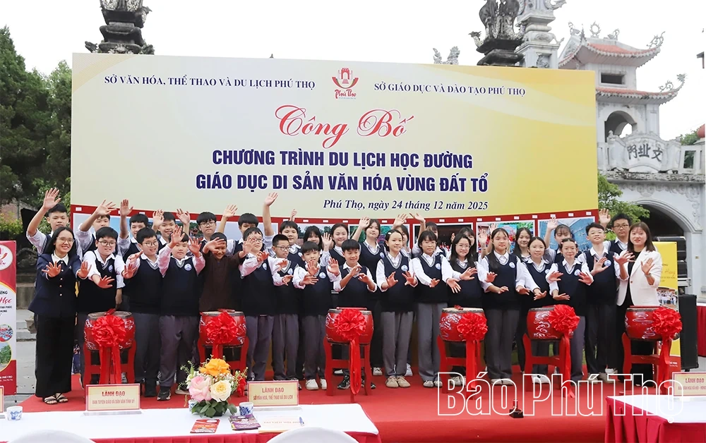 Trải nghiệm du lịch học đường - Giáo dục Di sản văn hoá Vùng Đất Tổ