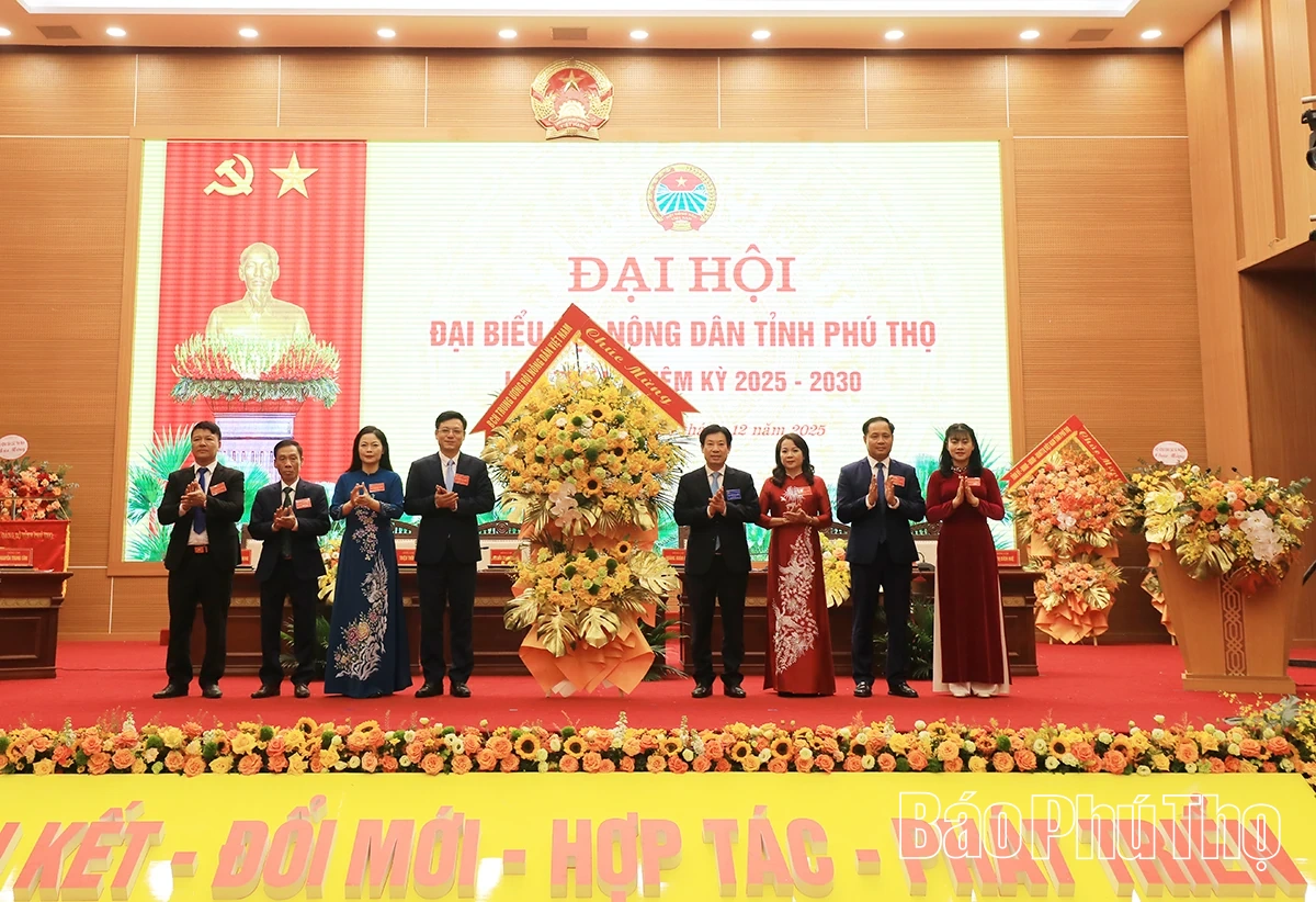 Đại hội đại biểu Hội Nông dân tỉnh Phú Thọ lần thứ I, nhiệm kỳ 2025-2030