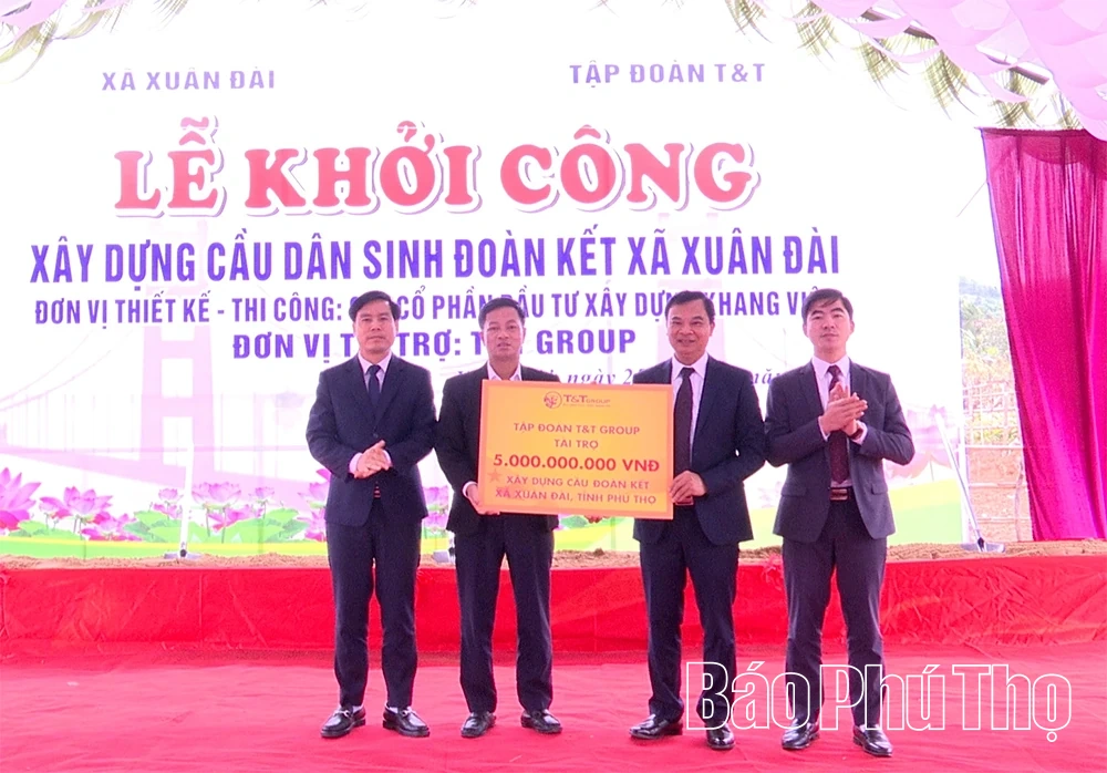 Khởi công xây dựng cầu dân sinh Đoàn Kết tại xã Xuân Đài