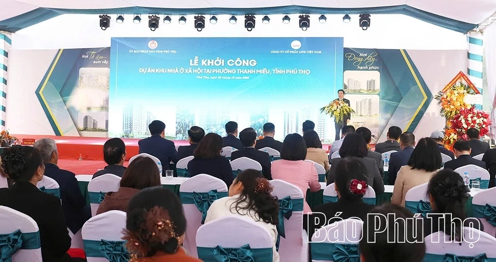 Lễ khởi công dự án Khu nhà ở xã hội tại phường Thanh Miếu