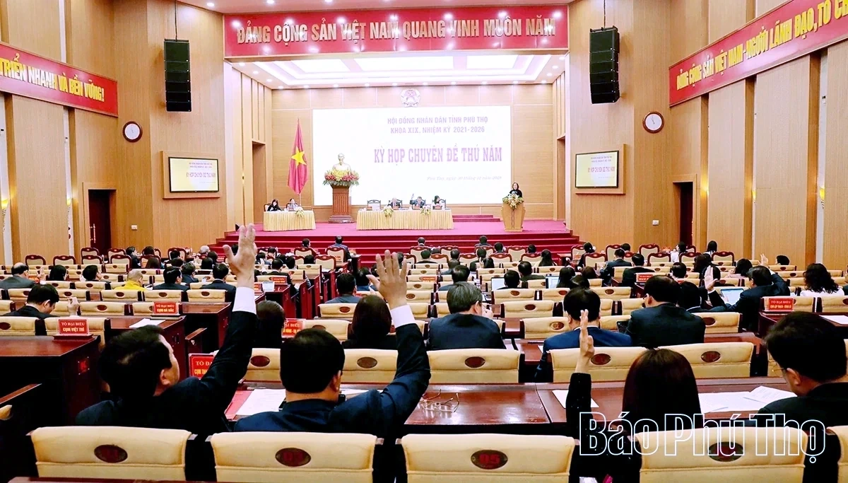 Kỳ họp chuyên đề thứ năm, HĐND tỉnh khóa XIX: Thông qua 16 nghị quyết quan trọng