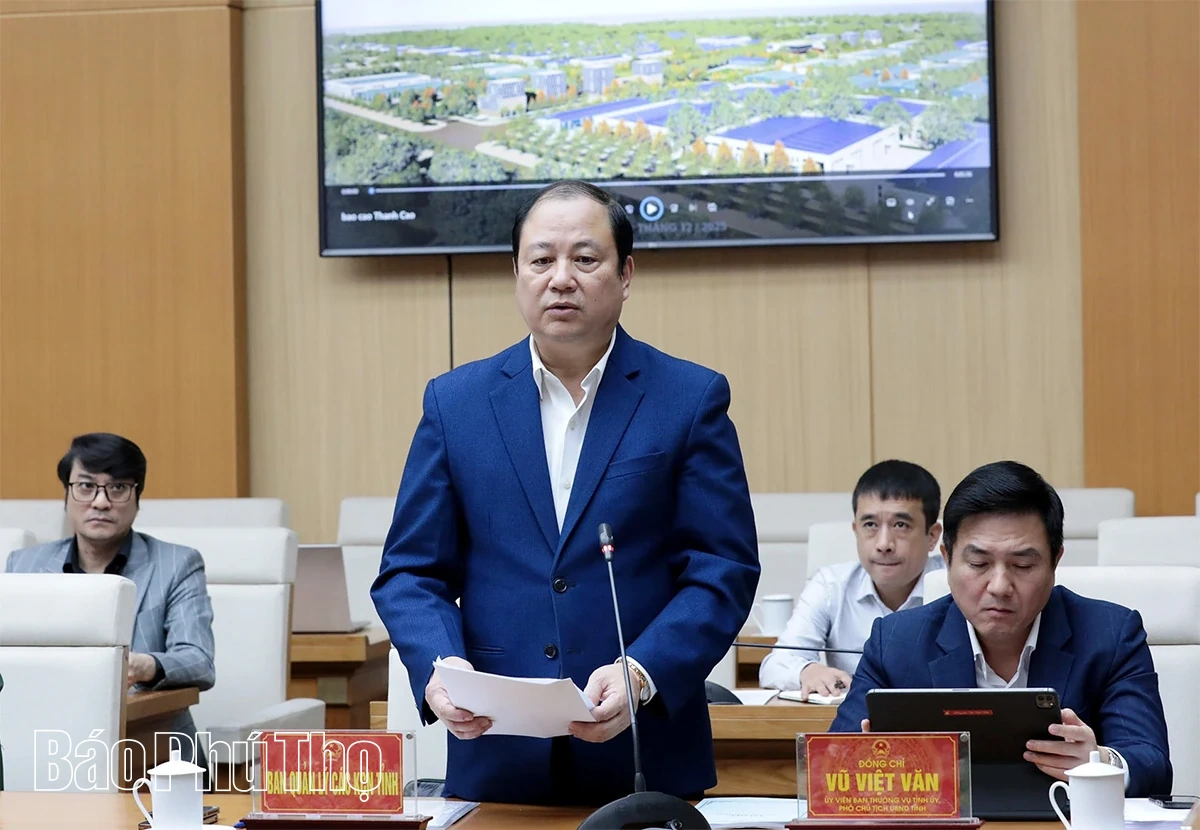 Chủ tịch UBND tỉnh cho ý kiến thẩm định quy hoạch phân khu các khu công nghiệp