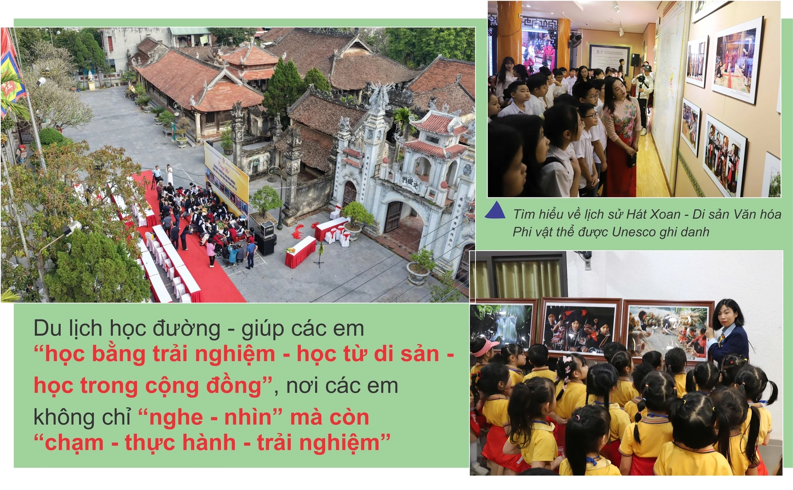 Du lịch học đường - Trải nghiệm văn hóa vùng Đất Tổ